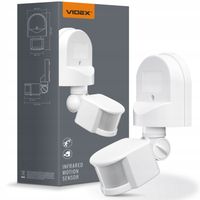 2 x Czujnik ruchu i światła na podczerwień Videx VL-SPW02W 1200W 2000Lx IP4