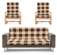 Narzuta Na Wersalkę I Fotele - Brązowo-Kremowa 23549