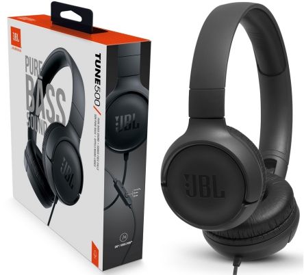 JBL Tune 500 Czarne na Arena.pl