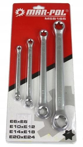 klucze oczkowe torx 4-ele (e6 - e24) / blister na Arena.pl