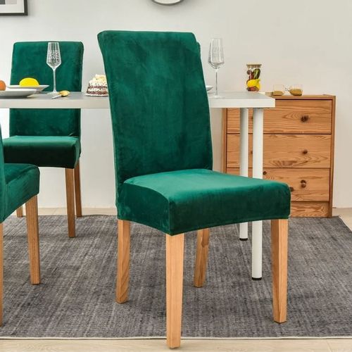 POKROWIEC NA KRZESŁO WELUR PREMIUM AKSAMIT ELASTYCZNY ZIELONY na Arena.pl