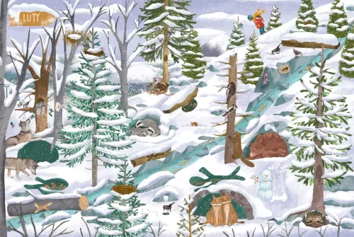 Obrazkowa książka edukacyjna dla dzieci - Rok w górach - 2024 Oprawa twarda na Arena.pl