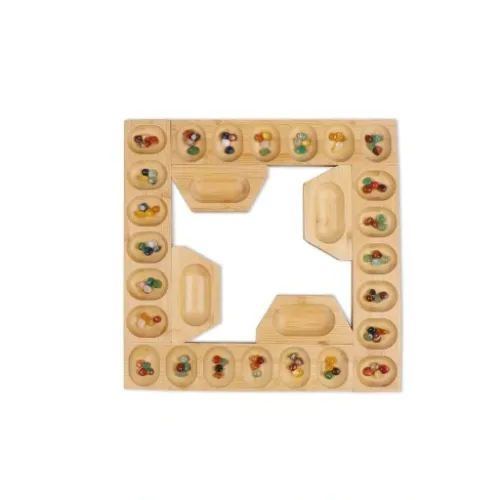 MANKALA UNIWERSALNA - DLA 2-3-4 GRACZY - DREWNIANA na Arena.pl