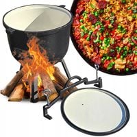 Kociołek myśliwski żeliwny emaliowany węgierski ognisko 11L FI30cm