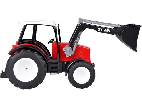 CZERWONY TRAKTOR Z RUCHOMYM RAMIENIEMDUZYMI KOŁAMI na Arena.pl