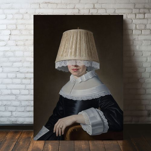 Obraz na płótnie portret lapa abażur 50x70 cm na Arena.pl