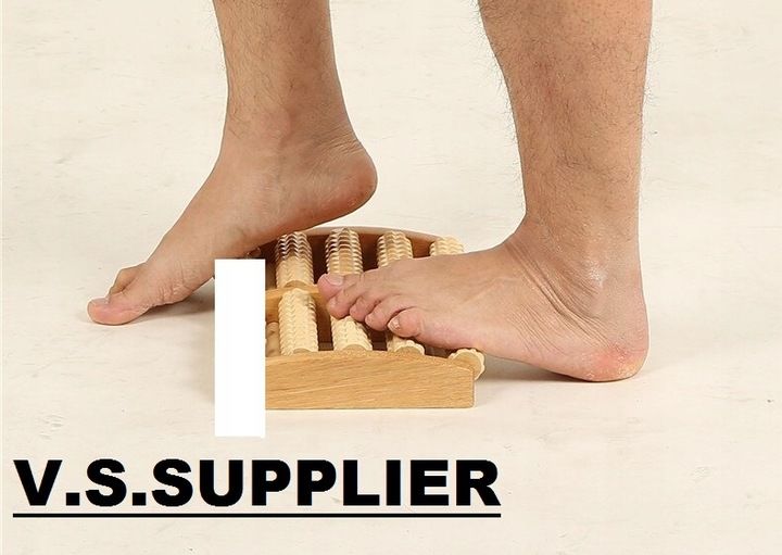 Masażer do stóp drewniany 10 rolek zdjęcie 11