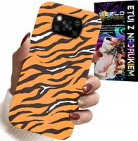 ETUI DO XIAOMI POCO X3 - PLECKI W TYGRYSIE PASKI POKROWIEC +SZKŁO