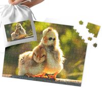 PUZZLE TRADYCYJNE - KURCZACZKI WZORY Z BAJEK I GIER 252el + WORECZEK