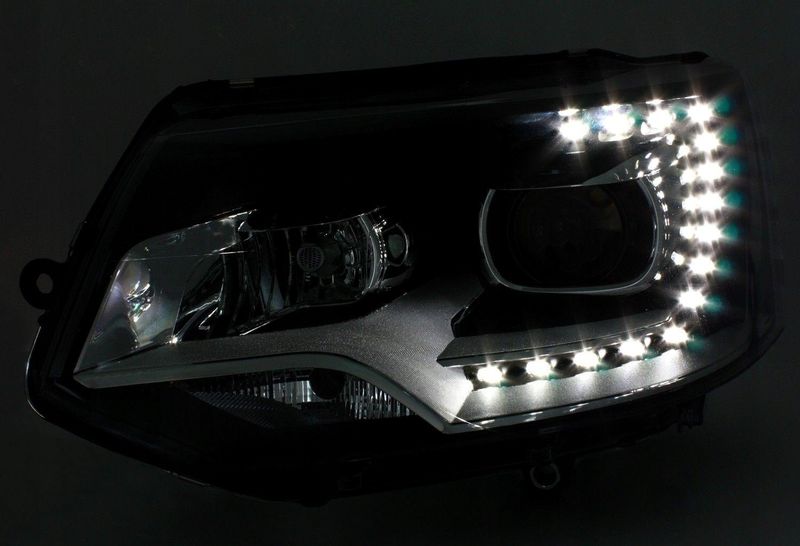 LAMPY Reflektory VW T5 2010-15 DRL XENON LOOK zdjęcie 5