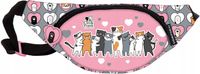 Saszetka na pas nerka biodrówka dla dziewczynki Kotki z kotem