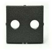 Efapel Aquarella element centralny do gniazda głośnikowego czarny 90713 TPM