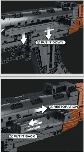 Klocki Reobrix 77005 Strzelający Karabin AK47 1366 el. na Arena.pl