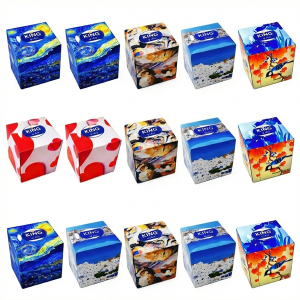 1008 szt Chusteczki higieniczne Wyciągane 18x Pudełko 56 sztuk 3 warstwowe zdjęcie 1