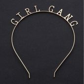 Opaska Do Włosów Girl Gang Złota O154
