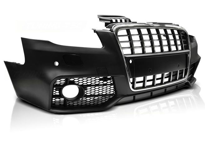 Zderzak AUDI A4 04-08 S-LINE CHROME BLACK PDC zdjęcie 2