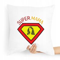 Poduszka Prezent Dla Mamy Mamusi Super Mama Z Nadrukiem Ze Zdjęciem