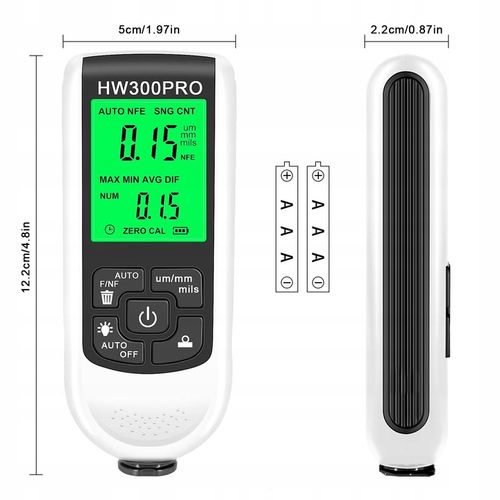 Miernik grubości lakieru Tester Sonda z wyświetlaczem LCD 0~2000um na Arena.pl
