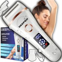 GOLARKA DAMSKA depilator trymer maszynka do ciała bikini nóg pach 3 w 1 USB