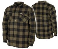 Koszula flanelowa drwala zielono-czarna kratka 3XL