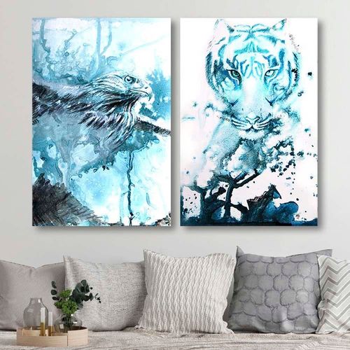 Deco Panel, Abstrakcyjny tygrys 40x60 na Arena.pl