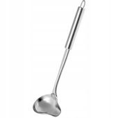 CHOCHLA ŁYŻKA NABIERKA WAZOWA DO SOSU STALOWA 30cm