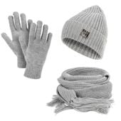 Damski zestaw zimowy czapka szal rękawiczki HZ0015 HEYO