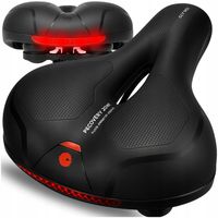 WYGODNE SIODEŁKO ROWEROWE MIĘKKIE SPORTOWE DUŻE SIODŁO DO ROWERU SIEDZISKO