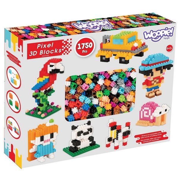 WOOPIE Klocki Konstrukcyjne 3D PIXEL 1750 el. zdjęcie 9