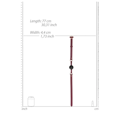 ouch! knebel kulkowy halo - skorzany design, złote zdobienia na Arena.pl