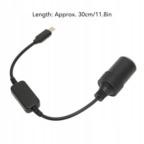 ADAPTER ZAPALNICZKI SAMOCHODOWEJ 5V USB C DO 12V na Arena.pl
