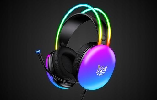 Słuchawki gamingowe ONIKUMA X25 czarne 7.1 z mikrofonem RGB przewodowe na Arena.pl