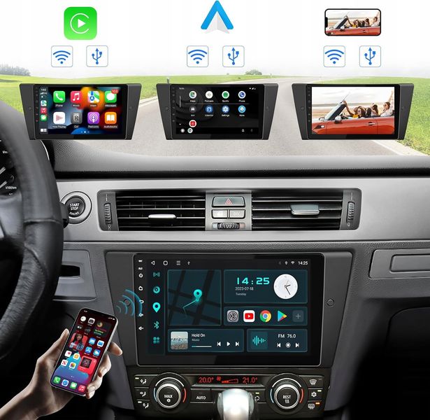Radio Samochodowe 2 Din Android Auto Carplay 7" 2/32Gb Do Bmw E90 E91 E92 zdjęcie 4