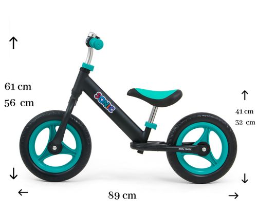 Rowerek Biegowy Sonic Black-Mint na Arena.pl
