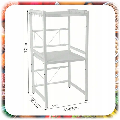 PÓŁKA NA MIKROFALÓWKĘ STOJAK REGAŁ KUCHENNY PRZYPRAWY REGULOWANA na Arena.pl