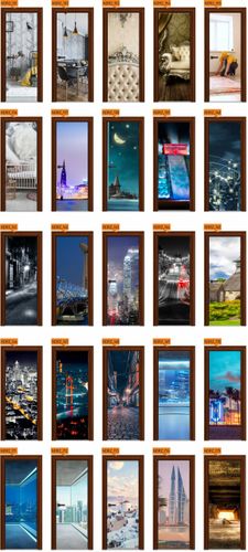 Naklejka samoprzylepna Okleina na Drzwi Szafę 3D na Arena.pl