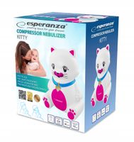 INHALATOR NEBULIZATOR KOMPRESOROWY DLA DZIECI KOTEK 2 x MASKA