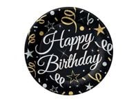Talerzyki, B&C Happy Birthday, 18 cm, 6 szt.