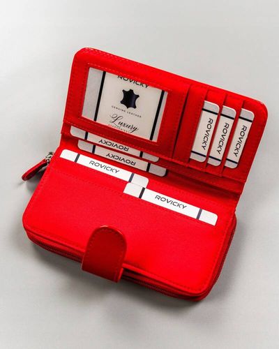 duży, wygodny portfel damski ze skóry ekologicznej - 4u cavaldi na Arena.pl