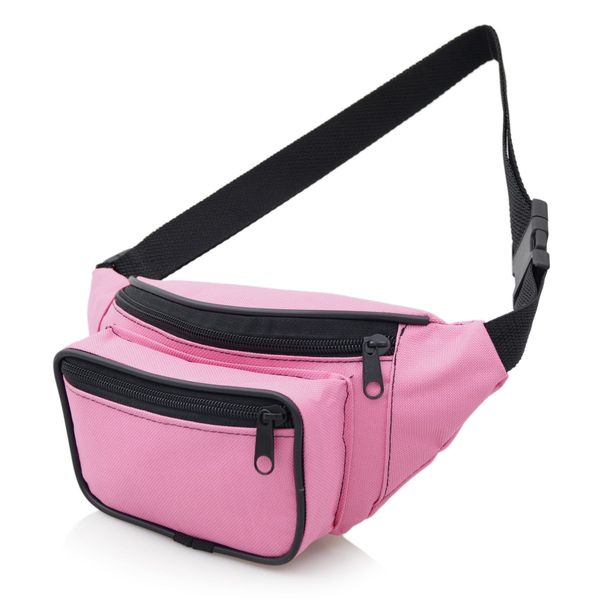 NERKA saszetka biodrówka damska polska N109 różowa zdjęcie 1