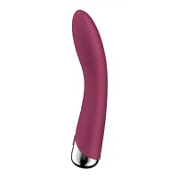 satisfyer vibe 1 zakrzywiony model z obrotową głowką, silikonowy