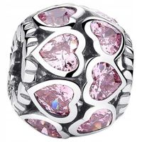 Charms Zawieszka Charms Różowe Serca Charmsy Trusky