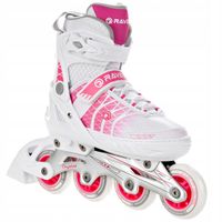 Rolki Regulowane RAVEN Crystal White/Pink 38-42