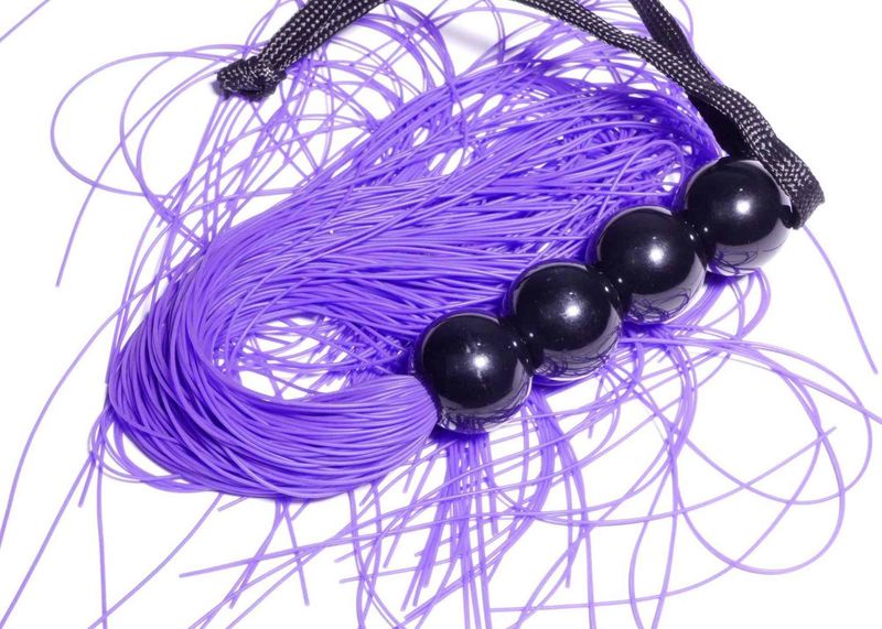 Silicone Whip Purple 14"" - Fetish B - Series zdjęcie 5