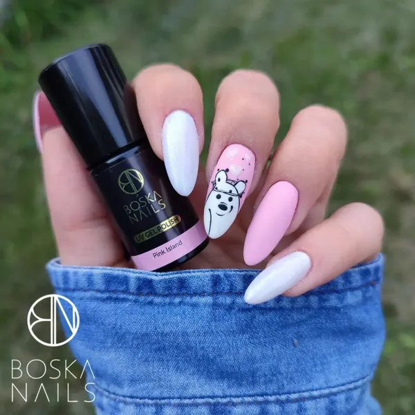 BOSKA NAILS Lakier hybrydowy Pink Island 335 - 6ml zdjęcie 4