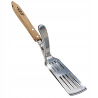 ŁOPATKA SZCZYPCE DO GRILLA 2W1 STALOWE AKCESORIA DO GRILLOWANIA 40 CM