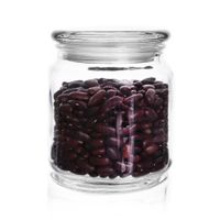 Pojemnik Szklany Słoik Kwadratowy na Żywność Produkty Sypkie Kawę 0,58L