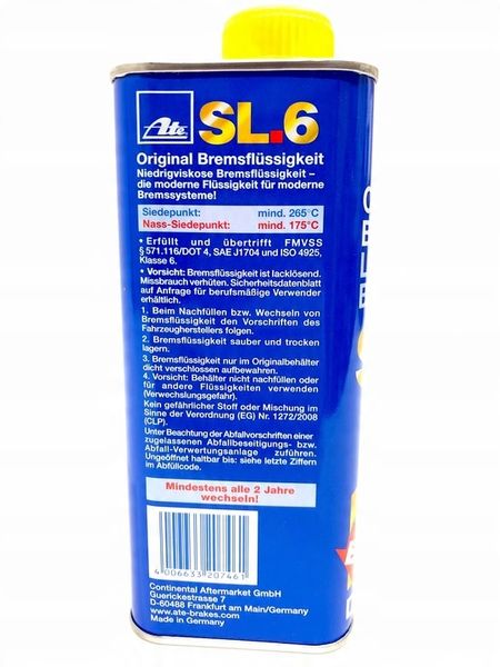 ATE SL6 ABS ESP 1L płyn hamulcowy DOT 4 zdjęcie 7