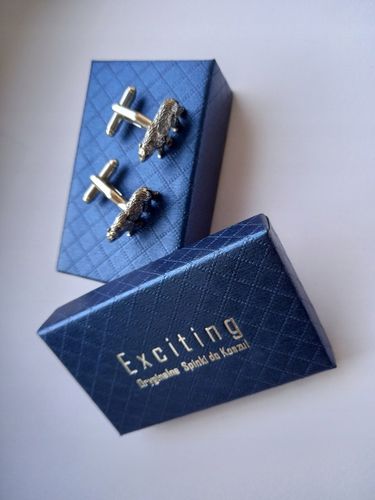 Spinki do mankietów EXC Niedźwiedź Miś Niedźwiadek Misiek srebrny w na Arena.pl