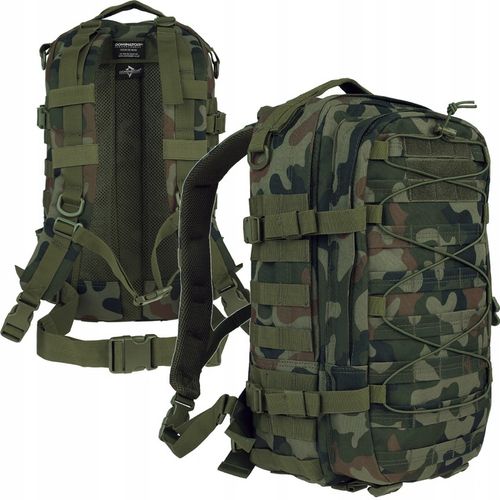 PLECAK WOJSKOWY TAKTYCZNY DOMINATOR EDC MOLLE MORO PL WOODLAND wz.93 30L na Arena.pl